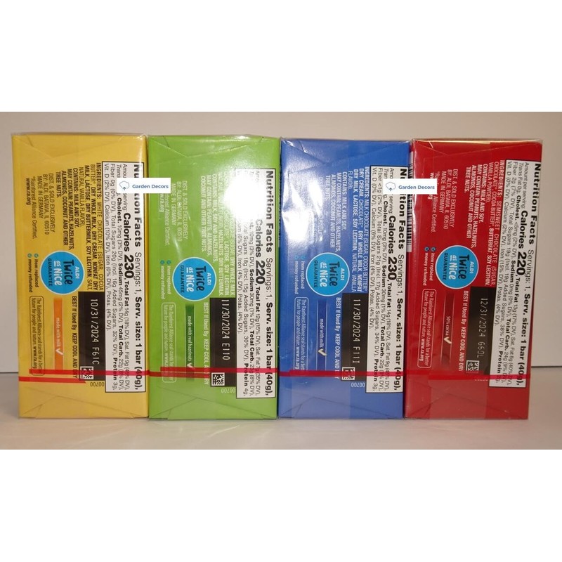 Choceur White Chocolate, Milk Chocolate Hazelnut Pieces, Milk Chocolate, Dark