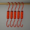Kostaverite Acrylic Hook-Hangers Red for Scarves, Belts and Bags with