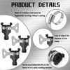 3 Piece Universal Tap Connector for Hose Pipe, Adjustable Indoor