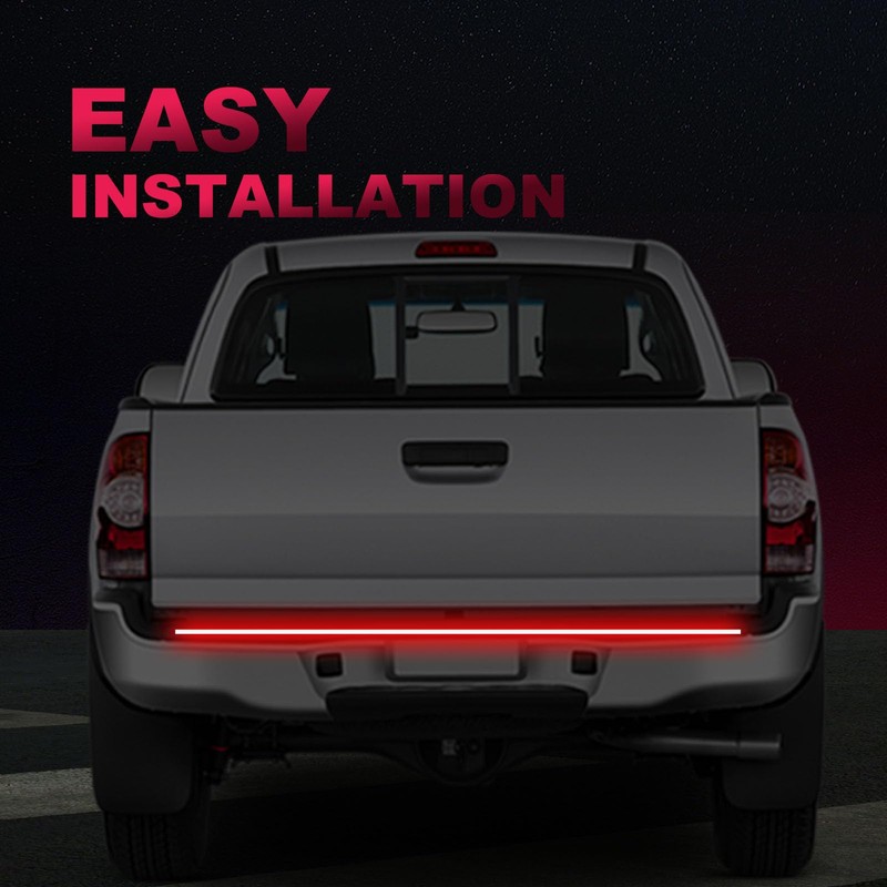 AHMURZOE 48" Tailgate Light Bar Triple Row LED Tailgate Light
