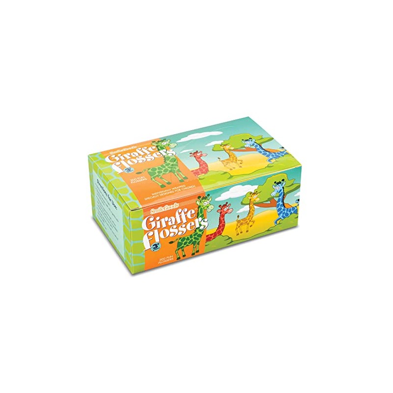 Practicon SmileGoods - Hilo dental para jirafa, envuelto individualmente, caja