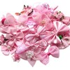 Chenkou Craft Mix Pink Color Ribbon Bows Rose Flower DIY
