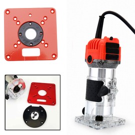 OTOTEC Router Table Insert Plate Aluminum Alloy Compatible with Makita Routers Trimming Machine Flip Board Woodworking Engraving Machine Accessory 120x120x8mm