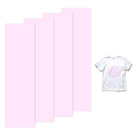 M METERXITY 4 Sheets 3D Puff Vinyl Heat Transfer 12x3.4 Inch Puff Vinyl Heat Transfer Light Pink Foaming HTV Sheets Iron-on for T-Shirts/DIY Fabric