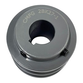 CMFG 2BK27-1, 2BK271 v Belt Pulley,2.85 inch OD, 1 Inch Bore,Cast Iron Material, BK Double Groove Mechanical v-Belt Pulleys for "4L" or "A" Belts and "5L" or "B" Belts