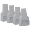 4Pcs U Shape Casters Door Stopper Anti Sliding Furniture Wheels