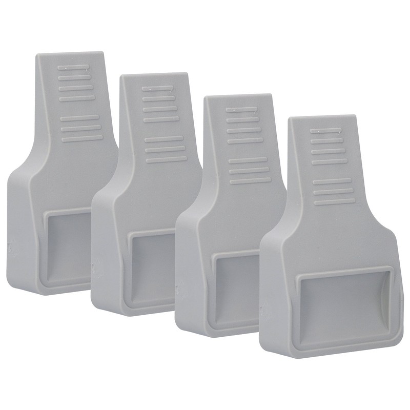 4Pcs U Shape Casters Door Stopper Anti Sliding Furniture Wheels