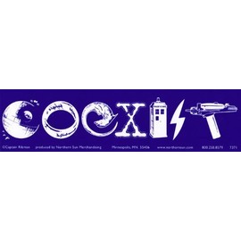 Northern Sun Science Fiction Coexist - Bumper Sticker/Decal (11.5" X 3")