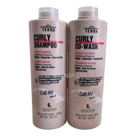 Lendan Curly Shampoo 1lt  Tratamiento Reparador Co-wash 1lt                                                                                           