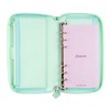 Filofax Saffiano Personal Compact 2022 Zipper Organizer, Neo Mint