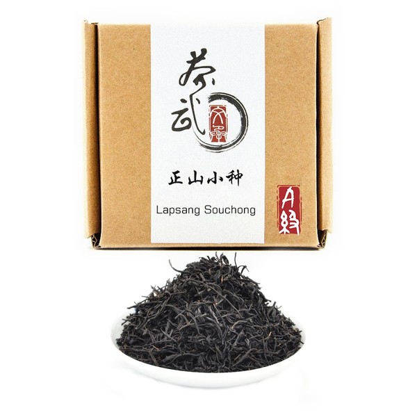 Cha Wu-[A] Lapsang Souchong Black Tea Loose Leaf,3.5oz/100g,No Smokey Taste,Loose Leaf Tea,Chinese KongFu Cha