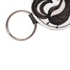Mr. & Mrs. Panda Round Key Ring Skunk Handstand, White