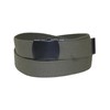 CTM® Fabric Big & Tall Adjustable Belt with Black Buckle,