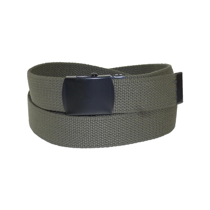CTM® Fabric Big & Tall Adjustable Belt with Black Buckle,