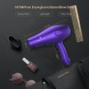 Purple Professional Light Weight Hair Dryer 1875W Tourmaline Ceramic Negative
