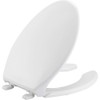 BEMIS 1950 Commercial Open Front Plastic Toilet Seat, Heavy Duty