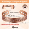 Cigmag Lymphdrainage Kupfer Armband Männer Herren 9 Ultrastarke Magnete 99%