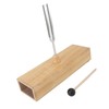 256Hz Tuning Fork with Wood Resonance Box and Hammer Sound