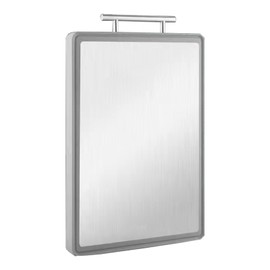 Autminia Double-Sided Cutting Board With Grey Edge, Stainless Steel Cutting Board & Plastic Chopping Board for Fruit Meat, Juice Grooves Design Chopping Board, Dishwasher Safe (18.15”x11.9”x0.67”)