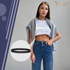 JASGOOD 2 Pcs Crop Top Tuck Waist Band Adjustable Band