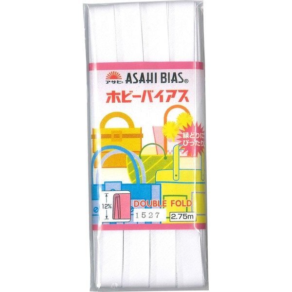 Asahi Hobby Bias 0.5 inch (12 mm) Width Col.1527 White