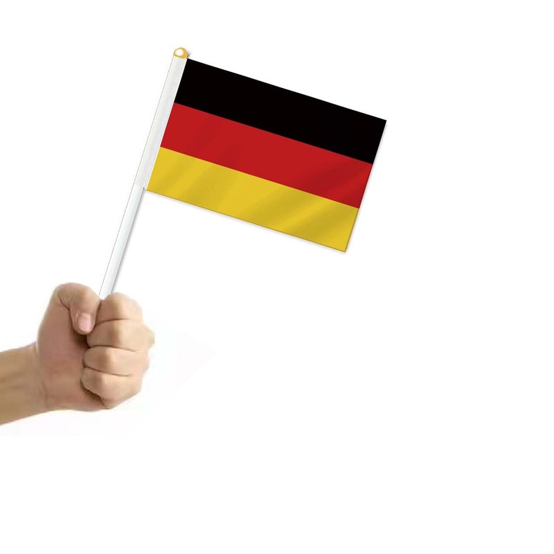 Pack of 25 Germany Handheld Flag, German Decor Hand Held