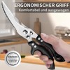 Poultry Scissors Black Household Scissors Professional Meat Shears Sharp Chicken