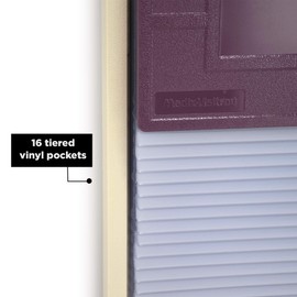 Carstens 16-Pocket Kardex-Visitray Document Filing System for 11" x 8.5" Sheets, Mulberry