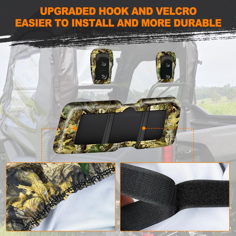 BORDAN Waterproof Seat Covers for UTV Pioneer 700, Heavy Duty
