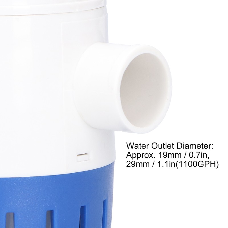 Bilge Submersible Pump Electric Automatic Water ABS Accessory for Drainage
