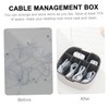 CAXUSD Cable Management Sleeve Data Cable Storage Box Earphone Storage