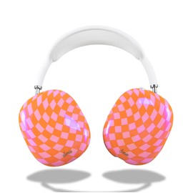 Sonix Protective Case Cover for AirPods Max Headphones | Checkmate Pink/Orange