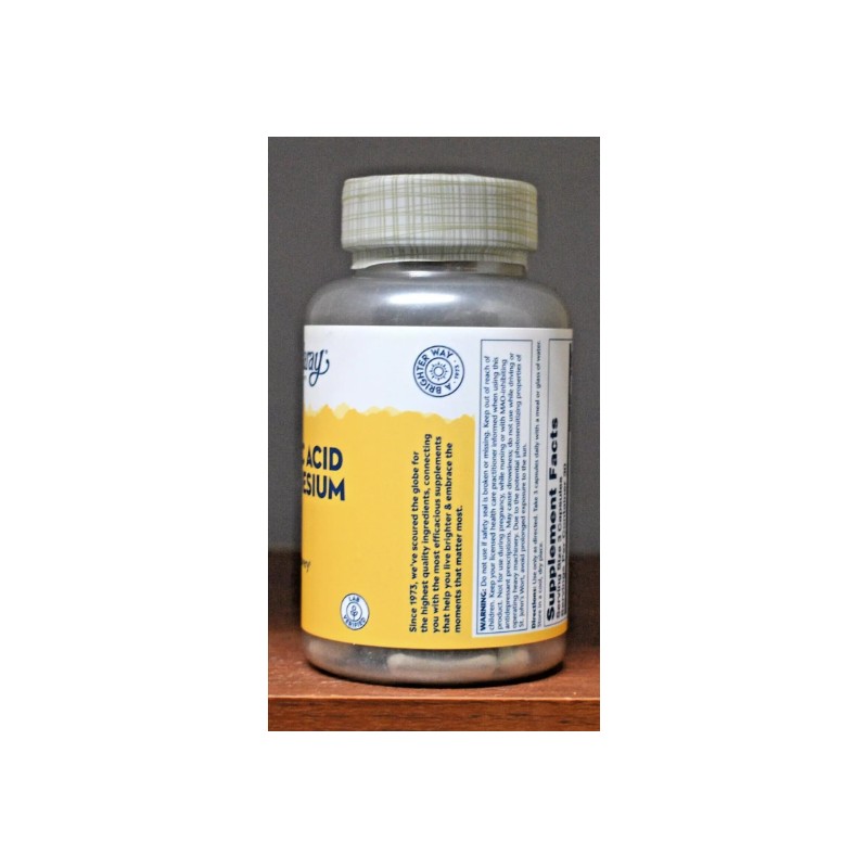 Solaray Malic Acid Magnesium 400 mg 90 Capsules Energy Muscle