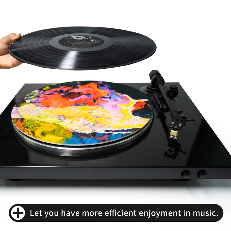 12 Inches Turntable Platter Mat Record Mat Anti-Static Slipmat for