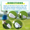 Halloscume 2 Pieces Golf Anti-Slice Compound for Clubs Boosts Distance