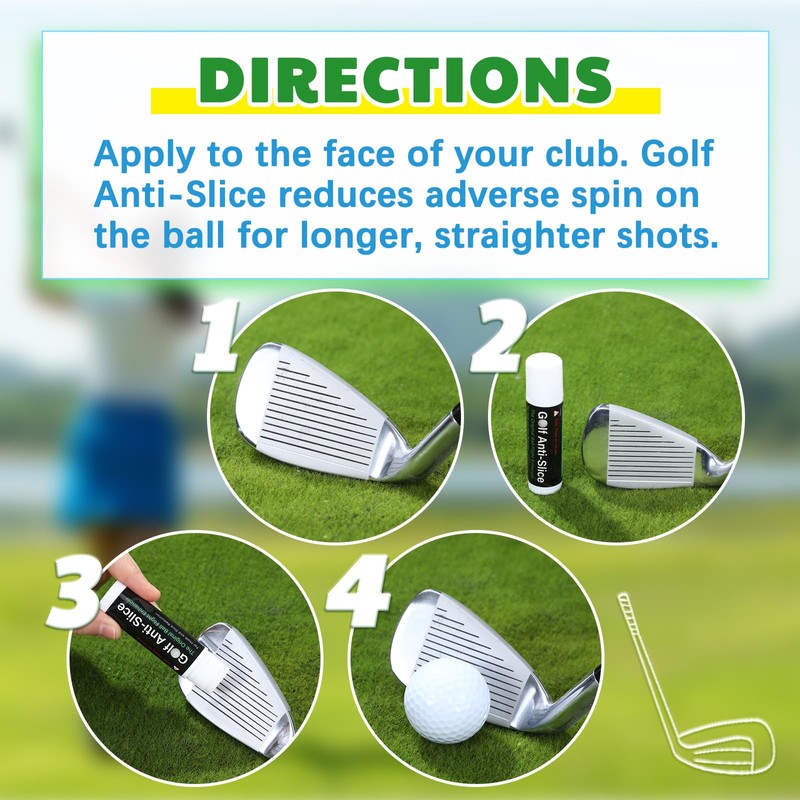 Halloscume 2 Pieces Golf Anti-Slice Compound for Clubs Boosts Distance