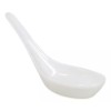 Ebros Gift Contemporary Glossy Finish White Melamine Asian Soup Spoons