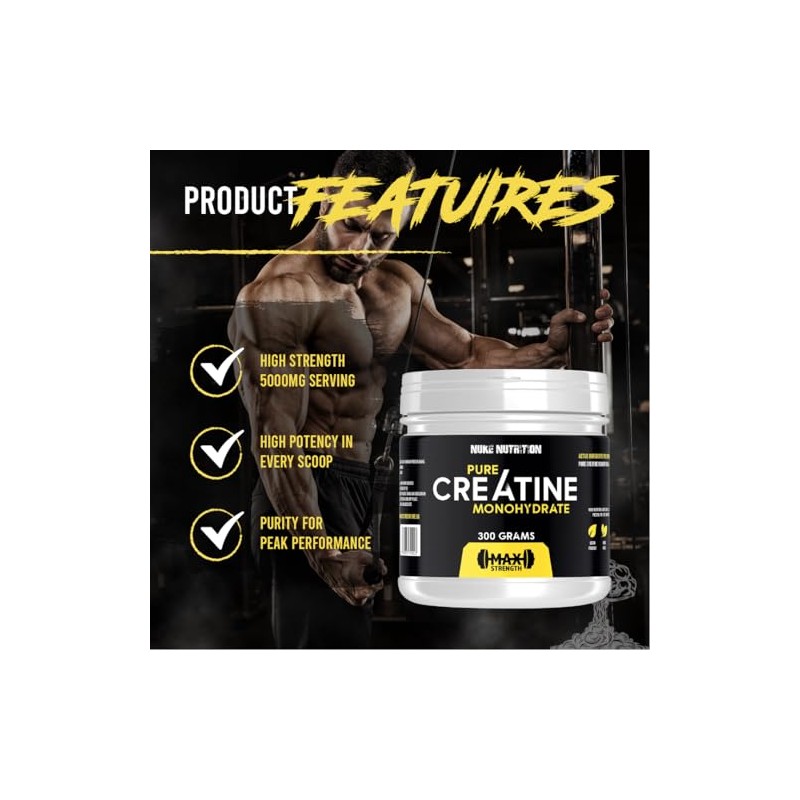 Nuke Nutrition Creatine Monohydrate Powder 300g - Micronised