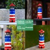 WDLFCGC Solar Powered Lighthouse - 12" Tall Solar Lighthouse with