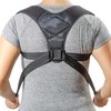 Movibrace Posture Corrector Back Support Brace, Adjustable Shoulder Support, Black