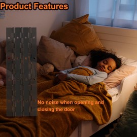 XHMAXE 4Pack 8Inch Piano Hinges,Black Hinges,Stainless Steel 304 Continuous Folding Hinges for Doors,Cabinets,Box,8/12/16/20IN Different Size