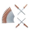 HARSKIYER 1/8" x 1/2" Red Copper Pop Rivets Assortment -