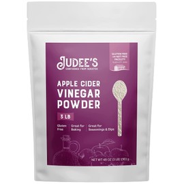 Judee's Gluten Free Judee's Apple Cider Vinegar Powder 3 lb - Gluten-Free and Nut-Free - Keto-Friendly and Great for Baking and Cooking - Add to Marinades, Glazes, Dry Rubs, and More