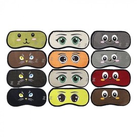 Random delivery of 24 types of character-colored sleep masks blindfold 3ea