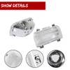 GTINTHEBOX 2PCS Clear Lens Tailgate Reverse Backup Lights Lamps Housing