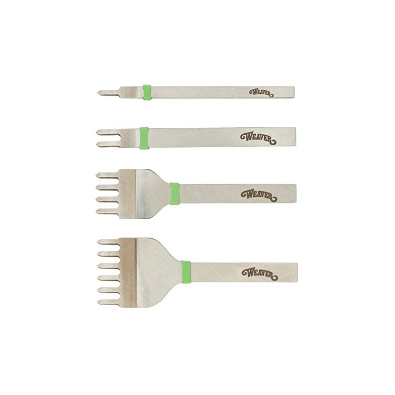Weaver Leather Supply Diamond Leather Stitching Chisel Set, Precise 6mm