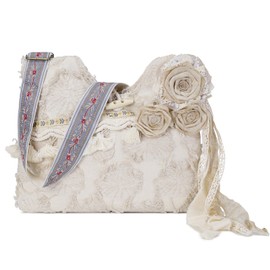 Women Hand Crochet Tote Bag Shoulder Hobo Bag for Women Boho Casual Tassel Shoulder Handbag Purse