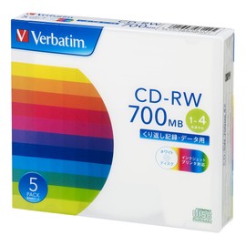 Mitsubishi Chemical Media Verbatim Repeated Record For CD RW sw80qp5 V1 (1 – 4 X Speed/5 Pieces)