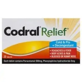 Codral Relief Cold & Flu Decongestant Tablets 10 pack