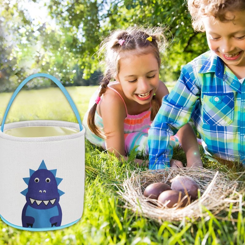 Leesgel Easter Baskets, Dinosaur Easter Basket for Kids, Easter Egg